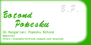 botond popesku business card